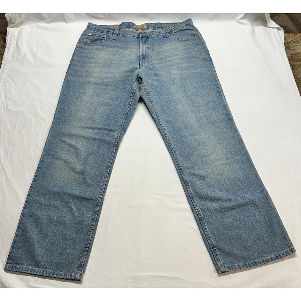 Red Camel Jeans Mens 38x30 Blue Denim Loose Utility Workwear Relaxed Leg